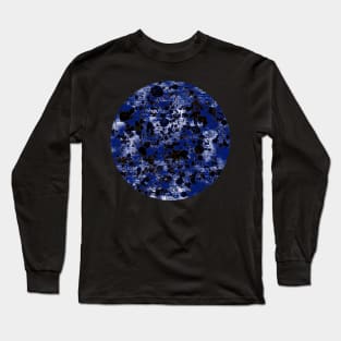 Modern abstract distressed texture digital Long Sleeve T-Shirt